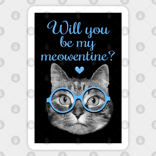 Will you be my valentine? Sticker by Purrfect